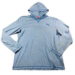 Puma Sport lifestyle Lightweight Hoodie Size L Blue